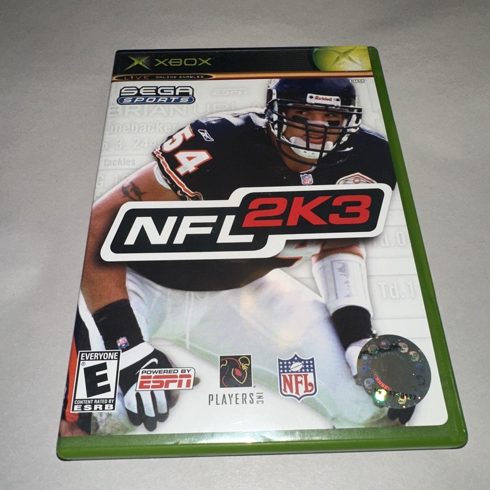 NFL 2K3 (Microsoft Xbox, 2002) Complete CIB Good Used Condition